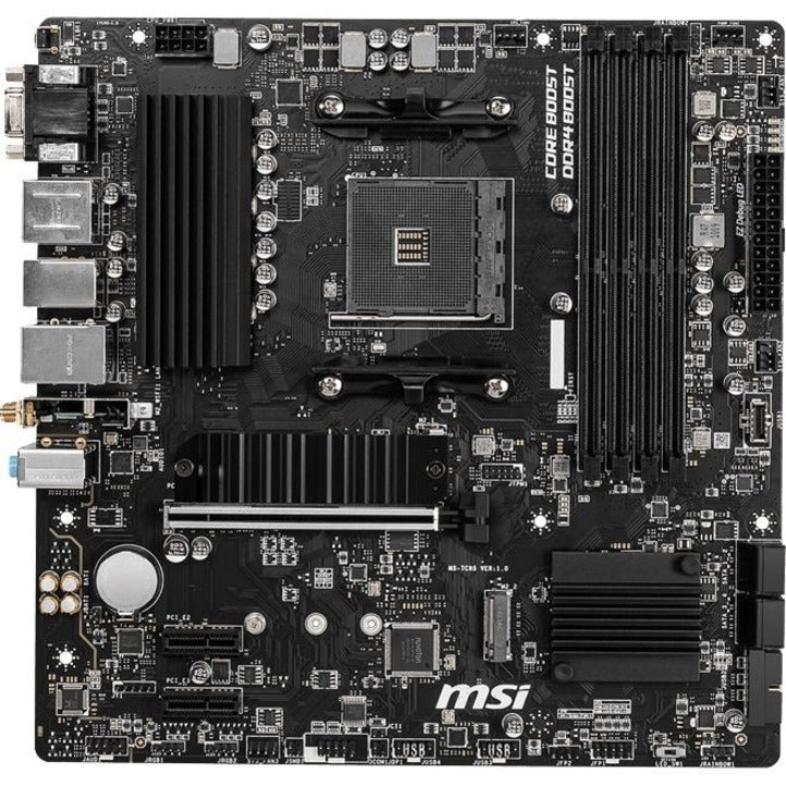 MSI B550M-VC WIFI Gaming Desktop Motherboard - AMD B550 Chipset - Socket AM4 - Micro ATX MSI B550M-VC WIFI Gaming Desktop Motherboard - AMD B550 Chipset - Socket AM4 - Micro ATX